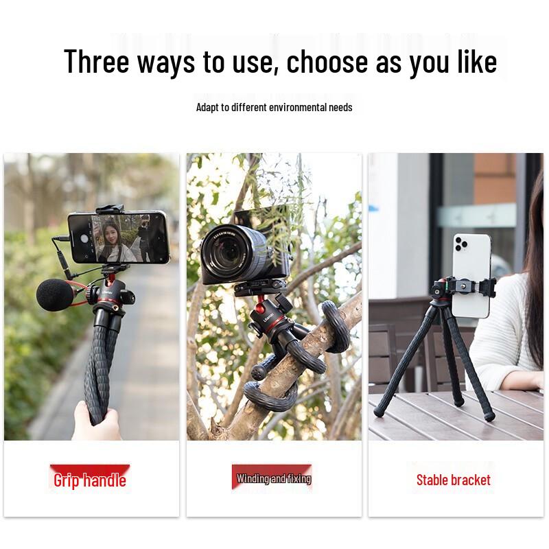 Ulanzi MT-33 Multifunctional Octopus Tripod with Bluetooth Remote - Excluding Camera