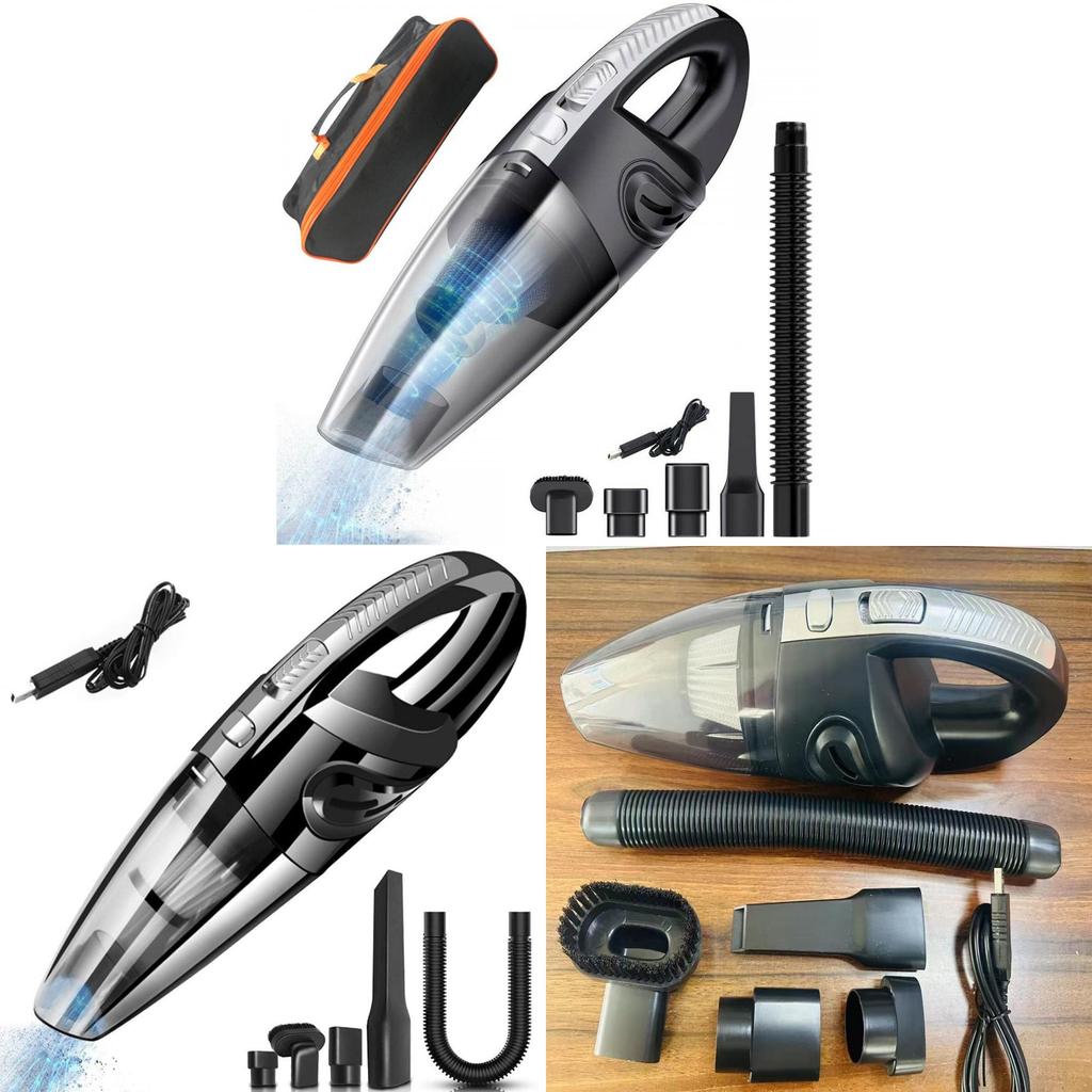 Handheld Car Vacuum Cleaner Rechargeable Wet Dry Pet Hair Remover For Home And Vehicle Cleaning