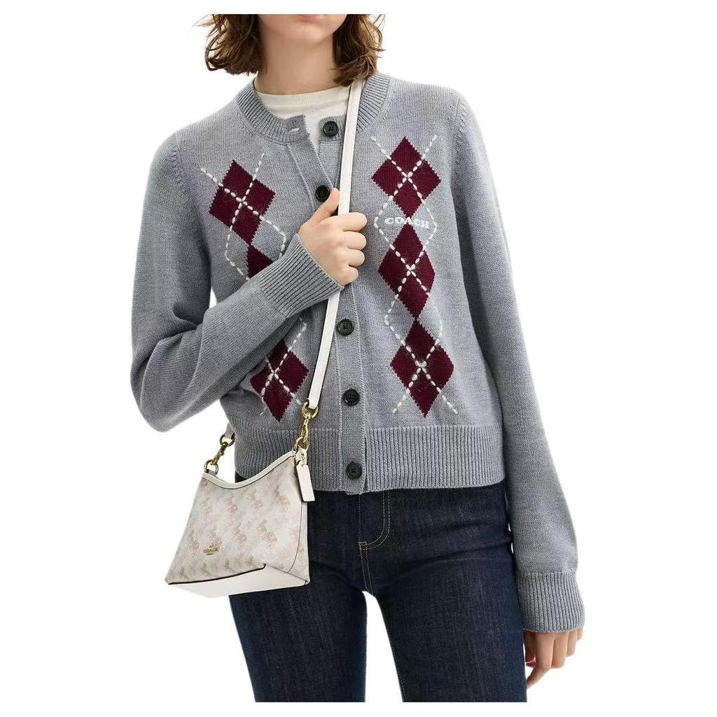 Coach Laurel 19 Horse And Carriage Pattern Shoulder Bag Women Shoulder Bag Off-White CCO37-IMCAH