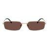 Prada Logo Rectangle Sunglasses Unisex sunglasses Gold 0PR-A60S-ZVN80T