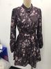 New Retro Floral Print Lantern Sleeve Women's Dress