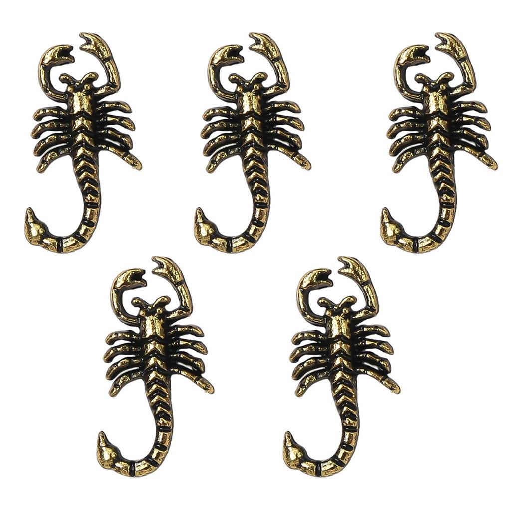 Embossed Nail Charms 3D Scorpion Nail Art Accessories for DIY Nail Art Design Nail Art Decoration Jewelry Making