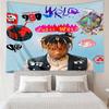 Juice WRLD Tapestry for Bedroom Aesthetic Classroom Tapestries Wall Hanging for Living Room Dorm Office,Ideal Creative Gift