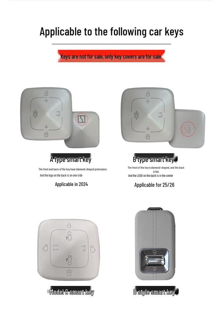 Zeekr 9X Key Case & 001 Buckle Decor: Refreshed Version Interior Accessories