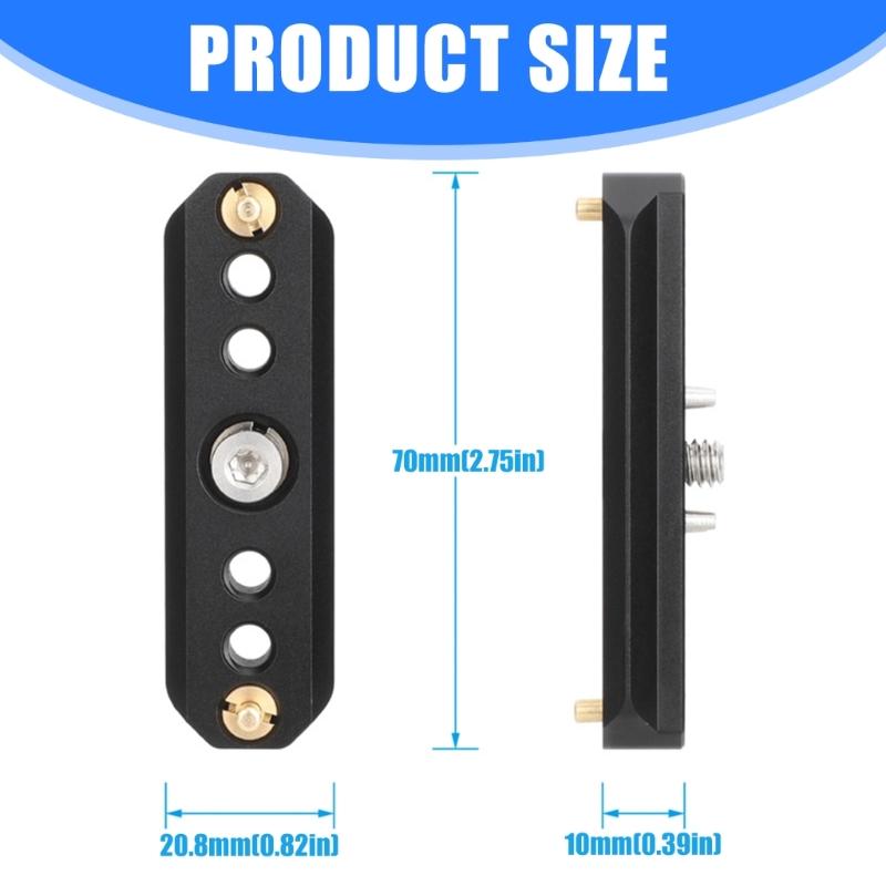 Durability Metal Sliding Rail Bar Quick Release Camera Rail for Standard Rail Camera Riggings Tool Lighting Cage