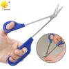 Stainless Steel Curved Beauty Scissors - Long Crane Mouth Design for Foot Skin
