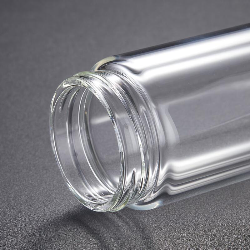 TOMIC 300ml Double-Layer Glass Tea Infuser Cup