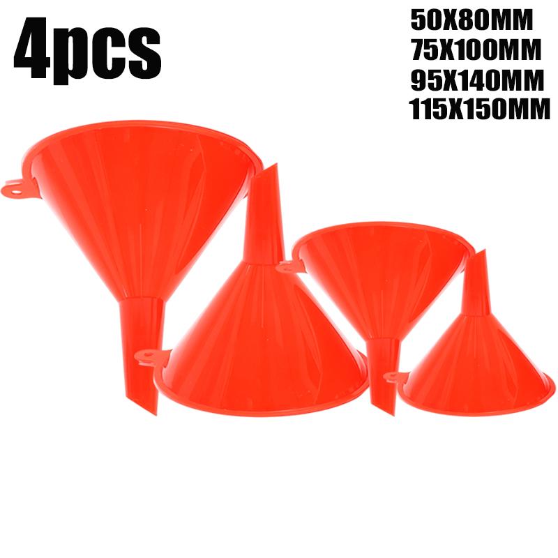 

1/2 компл. Маленькая автомобильная воронка Воронка для заливки масла в бензиновый двигатель Универсальная пластиковая Простая Портативная Домашняя Воронка для заливки масла Масло Мотоцикл красный