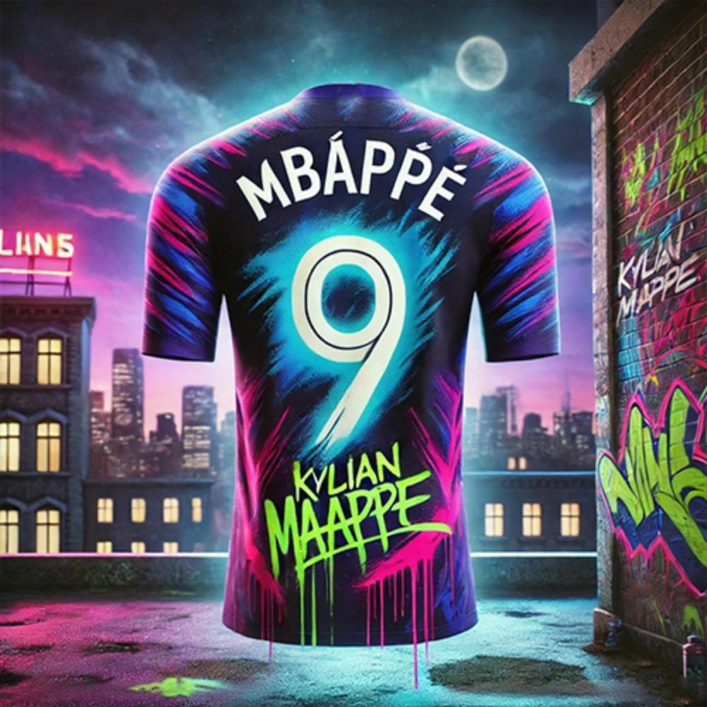 AI Graffiti Football Fan T-shirt Summer Sportswear Comfortable Neutral Daily Training T-shirt Adult Children