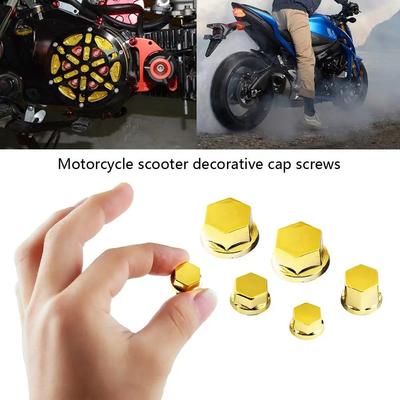 30 KS/Sada Krytky Šroubů Hlavy Motocyklu Modifikační Příslušenství Dekorativní Díly pro Yamaha Kawasaki Honda Krytka Šroubu Univerzální