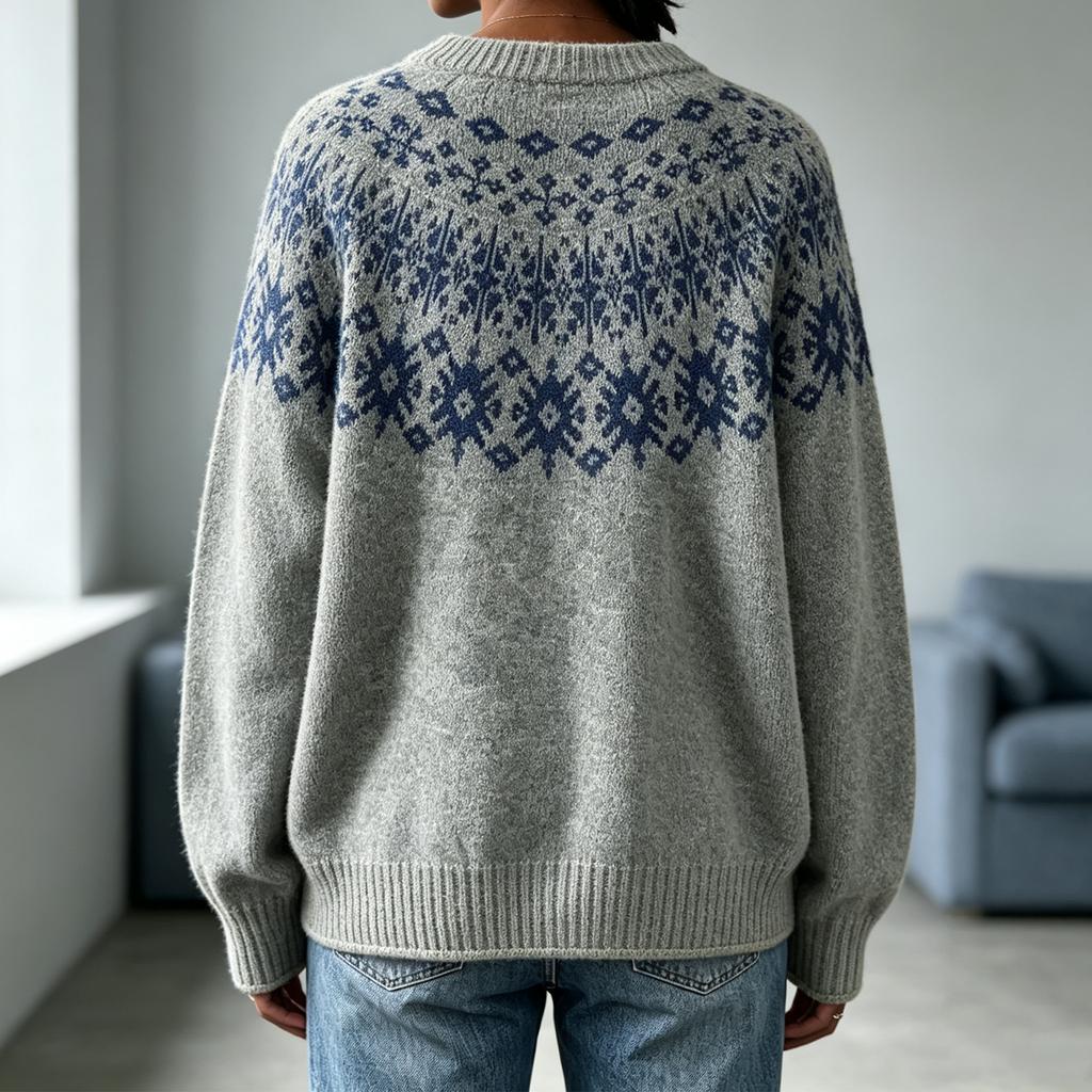 Women's Colorblock Crewneck Pullover Sweater for Everyday Casual Wear