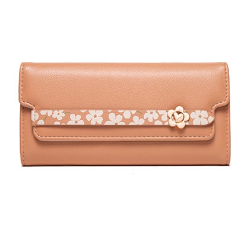 Wallet PU Printed Buckle Multifunctional Women's Handbag