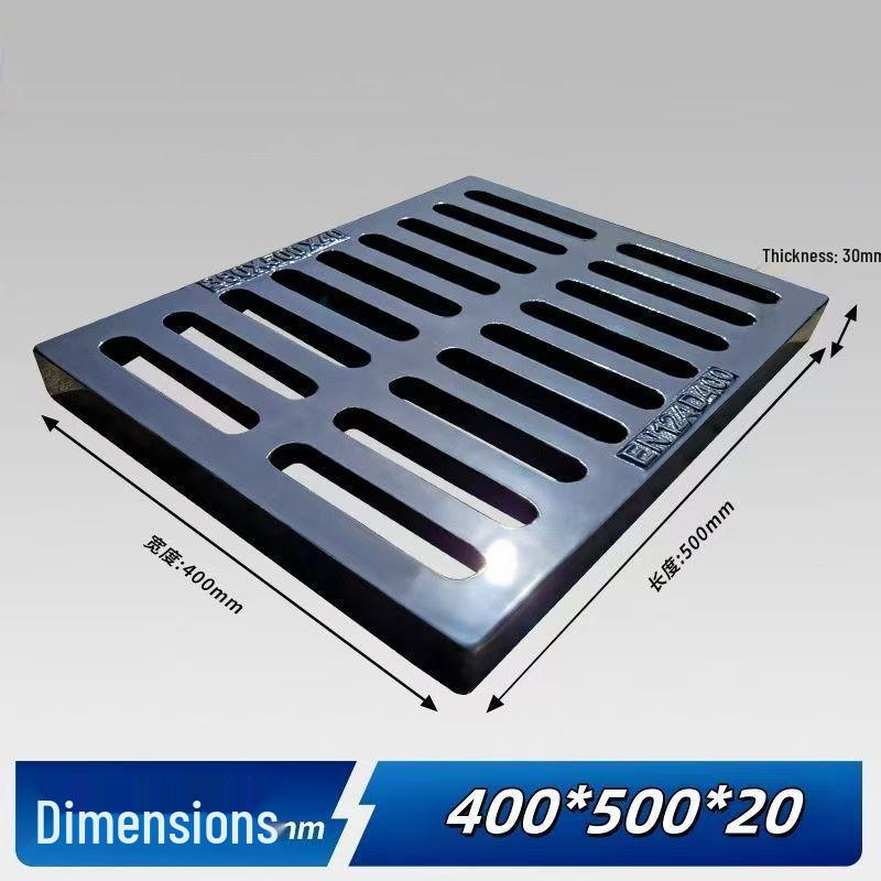 Cast Iron Manhole & Drainage Grate for Sewer/Rainwater Ditch or Courtyard.