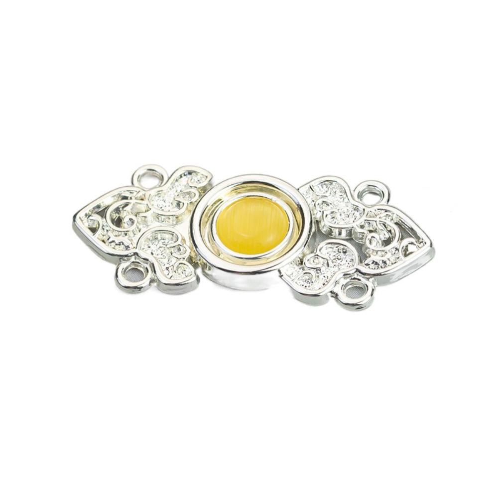 10PCS Chinese Style Metal Buttons Delicate Retractable Button Hanfu Decorative Buckle Reduce Waist