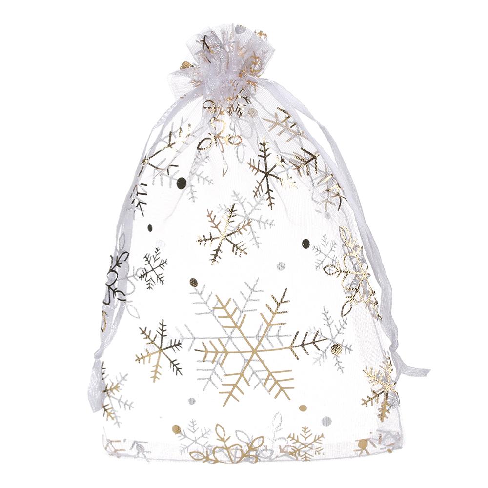 Gifts Strap Red/White Drawstring Candy Pouch Jewelry Packaging Bags Organza Bags Gift Pouches