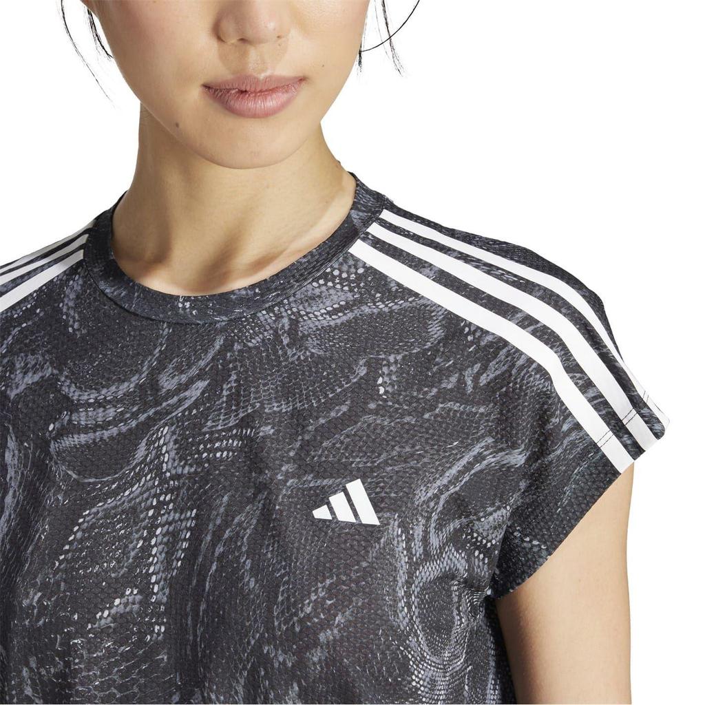 adidas Womens/Ladies Snake Print Aeroready Running T-Shirt