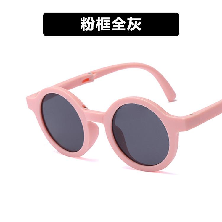 Retro Foldable Round Sunglasses for Kids Boys Girls Vintage Children Sun Folding Glasses Cute Baby Portable Eyewear