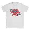 Fantastisches Valentinstag-Herz-Heben Fitnessstudio Lustige Trainings-T-Shirts für Männer Rundhals Baumwoll-T-Shirt Kurzarm-Tees Übergrößen Kleidung