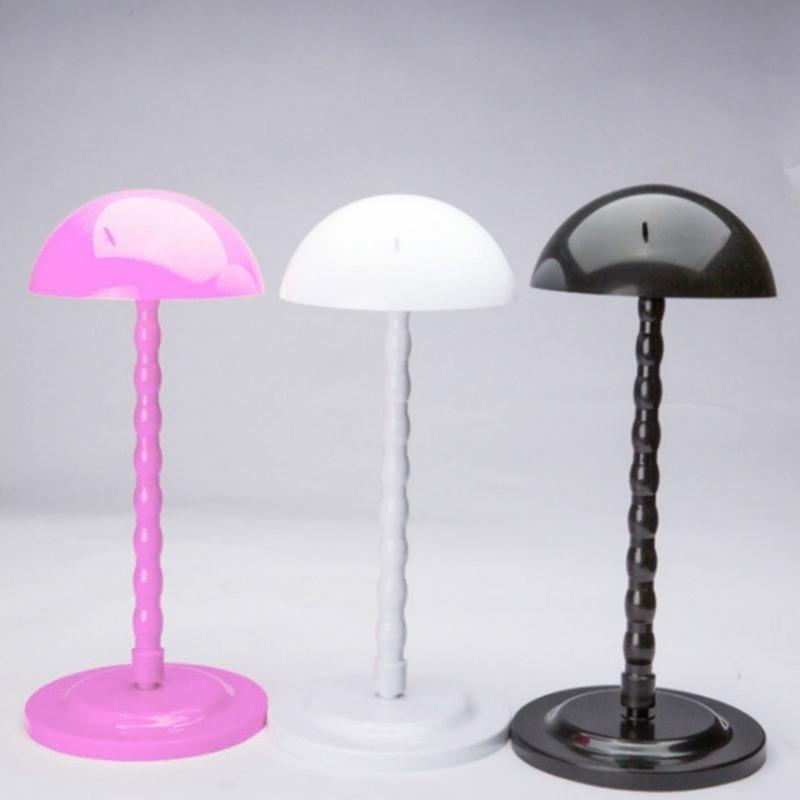 Wigs Head Holder Wigs Stand Mushroom Top Hat Display Wigs Head Stand for Woman