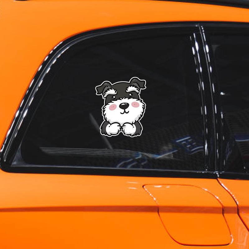 Schnauzer Dog Car & Motorcycle Sticker for Fuel Tank, Windows, or Rear Decoration