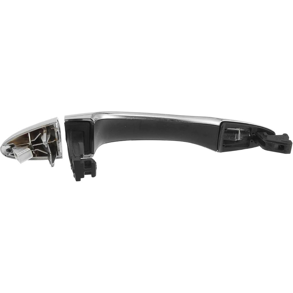 ACROPIX Rear Right Side Car Exterior Door Handle Fit for Kia Sportage 2011-2016 82662-3W030 82661-3W010 - Pack of 1 Silver Tone