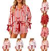 Women's Christmas Pajama Set with Button Down Shirt and Shorts Sleepwear