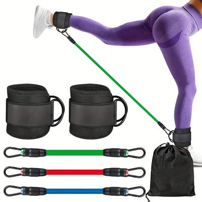 5pcs Ankle Resistance Bands For Leg & Hip Training, Muscle Training Exercise Ankle Bands