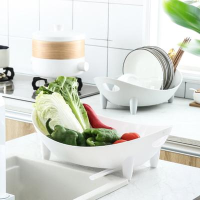 Countertop Dish Rack Plastic Dish Drying Rack Tableware Holder Bowl And Utensil Holder with Drainage for Kitchen Counter Sink