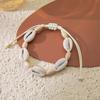 Shell Bracelet Hand Woven Bracelet For Women Summer Beach Adjustable Wax Rope Chain Bracelet Jewelry Accessories Gift