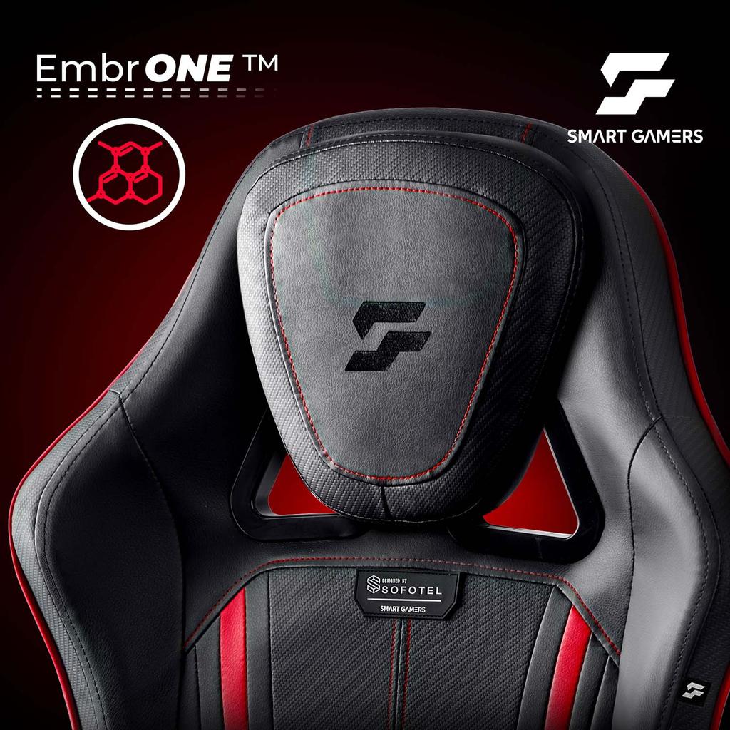 Sofotel Specter Gaming Chair, Swivel Player Chair With Footrest, Bucket Seat Style