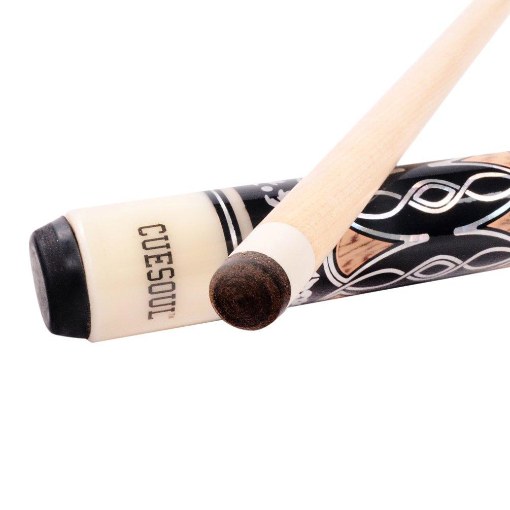Cuesoul 57-inch 21 oz 1/2 Billiard Pool Cue with Cleaning Towel and Joint Protector (CSPC027)
