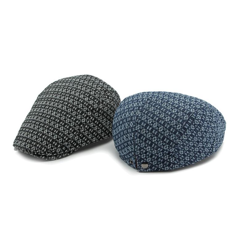 Spring Autumn Beret Men Peaked Cap Women Denim Retro Beret Forward Cap Gatsby Painters Hats