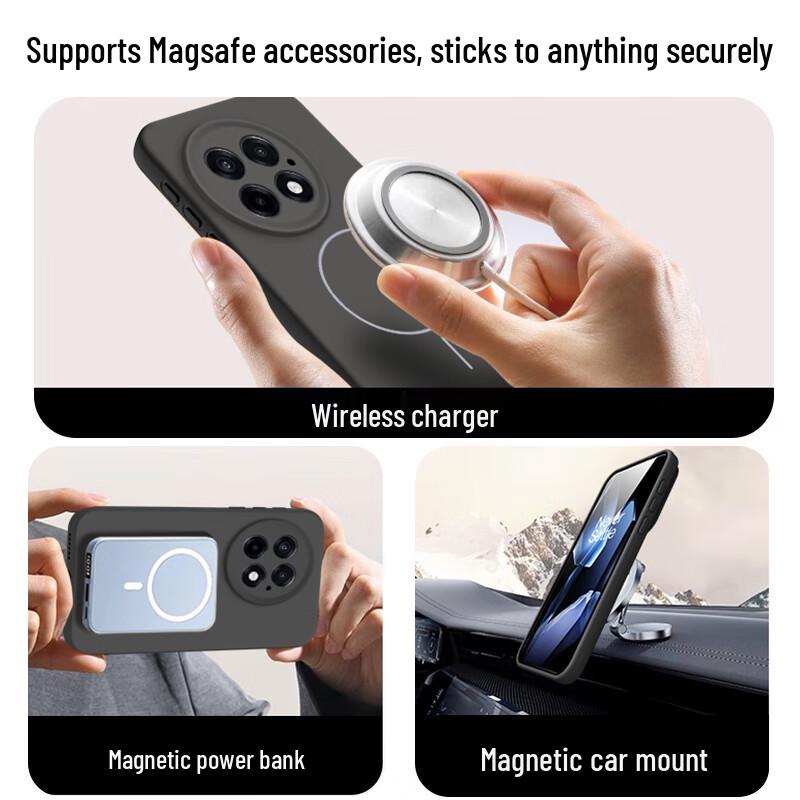 NEYAA Magnetic Liquid Silicone Phone Case for OnePlus