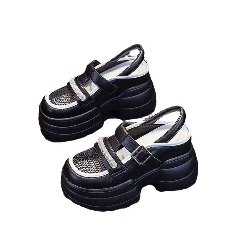Mesh Breathable Closed Toe Platform Shoes Summer Wear New Wedge Platform Platform Sandals Summer Women's Shoes