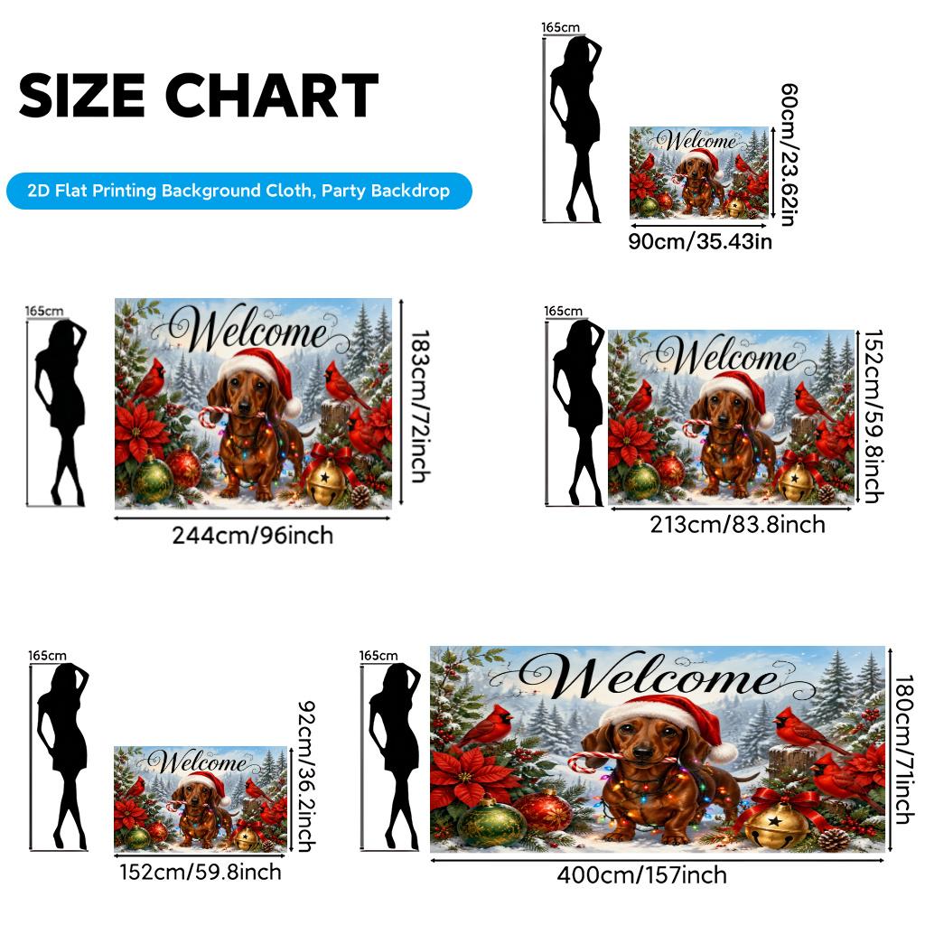 1Pcs Welcome Winter Scene Pattern Decoration Background Winter Backdrop For Photo Studio Photo Booth Party