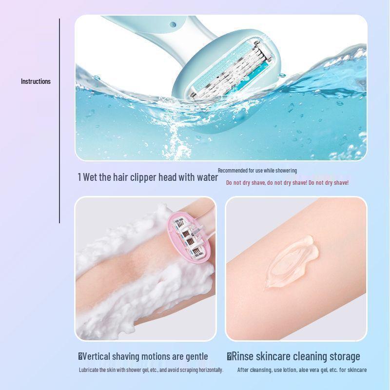 Women's Manual Epilator Razor for Armpit and Leg Hair, Free Shipping