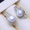 LSOOYH Freshwater Pearl Earrings For Women Statement Star Clip On Earrings Fashion Pearl Jewelry