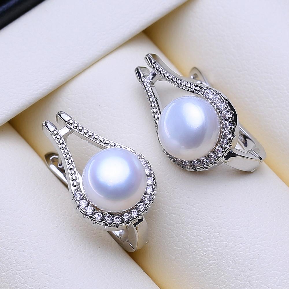 LSOOYH Freshwater Pearl Earrings For Women Statement Star Clip On Earrings Fashion Pearl Jewelry
