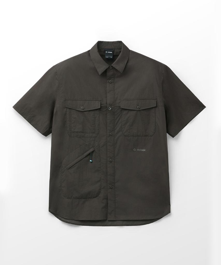 Hellinogseuweeo Light Pack Short Sleeve Shirt_Dark Brown