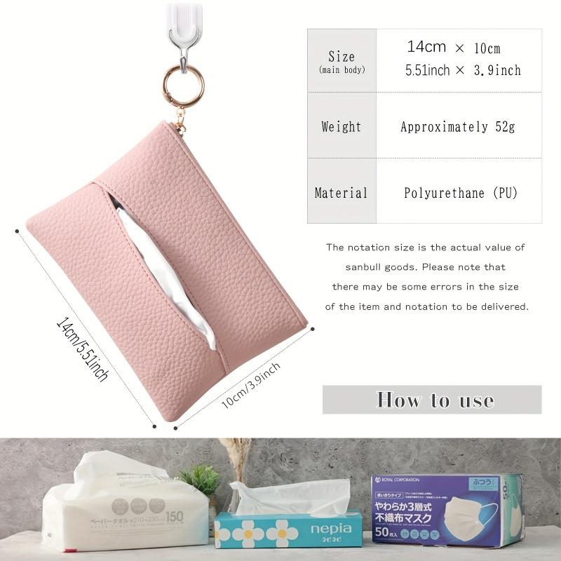 Fashion PU Leather Storage Bag Automatic Closure Waterproof Purse Portable Earphone Charging Line Cosmetic Lipstick Jewelry Bag
