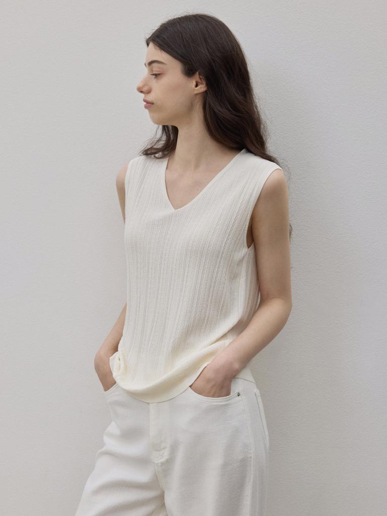 LE STUDIO Cooling Sleeveless Knit 2 Colors