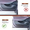 For Xiaomi SU7 2024+ Soft Carbon Fiber Car Front Door Anti-Kick Sticker Panel Decorative Cover Car Interior Accessories