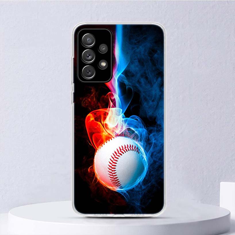 Baseball Sport Soft Case For Samsung Galaxy A17 A16 A26 A36 A56 A15 A14 A13 A55 A54 A53 Phone Cover A25 A35 A24 A34 A23 A33 A05S