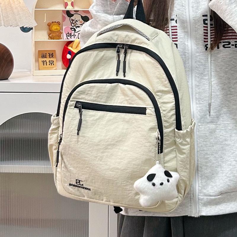 Version Is Fresh, the Same for Men and Women, and the Student Schoolbag Is Large-capacity Casual, Simple and Lightweight Travel Backpack.