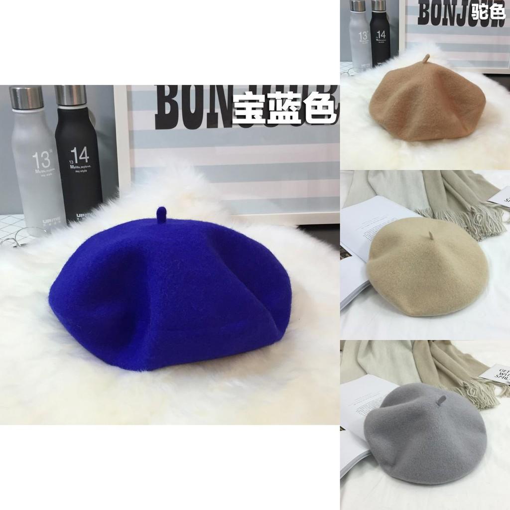 Anspruchsvolle Woll-Barettmütze für Damen, elegant und jugendlich, ideal für Reisen und Outdoor-Aktivitäten