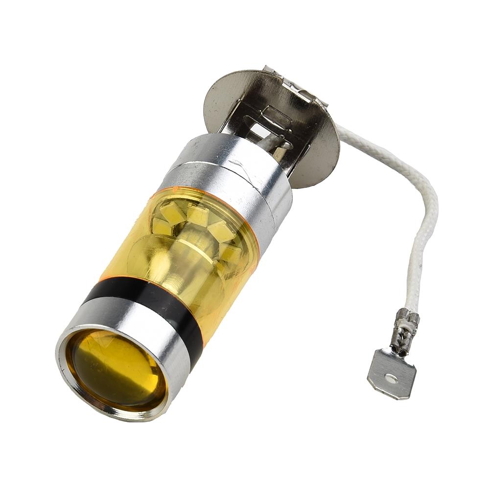 Yellow LED Lights 12-24V Aluminum Alloy 4300K Replacement H3 100W 2828SMD