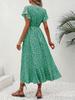 Bohemian V-Neck Belted Wrap Maxi Dress for Women