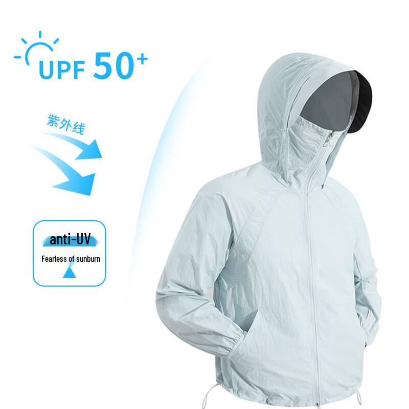 ROMON Ice Silk Hooded UPF50+ Sun Protection Jacket