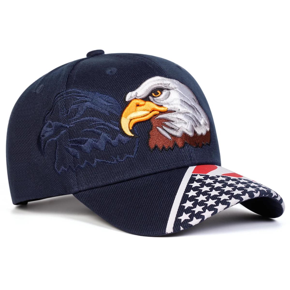 Unisex Eagle Embroidery Baseball Caps Spring Autumn Outdoor Adjustable Casual Hats Sunscreen Hat Sports Cap