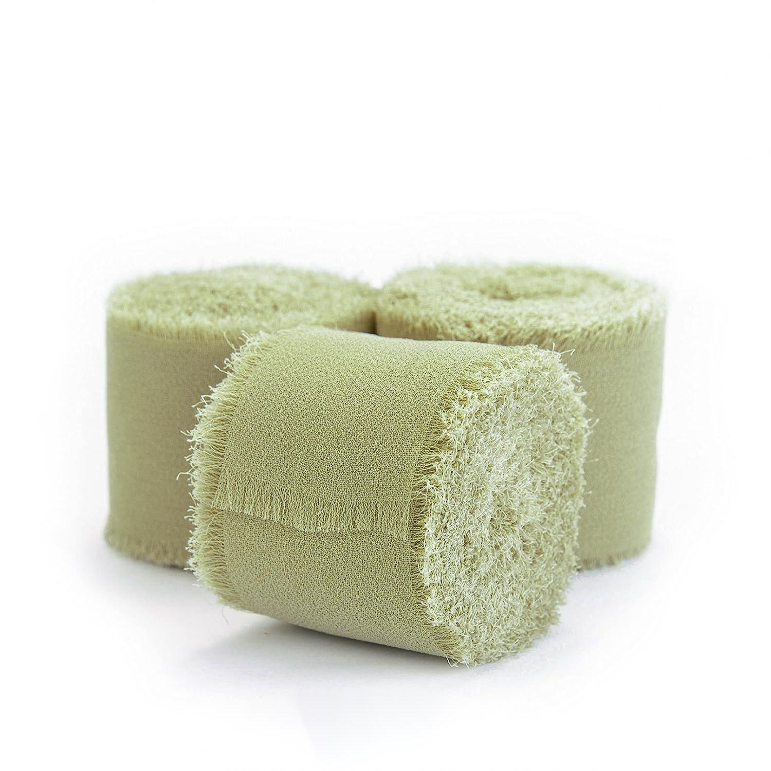 

4CM*5yard Frayed Chiffon Ribbon Edged Wrinkle Handmade Ripped Wedding Party Flower Bouquet Gifts Packing Decorations Craft DIY